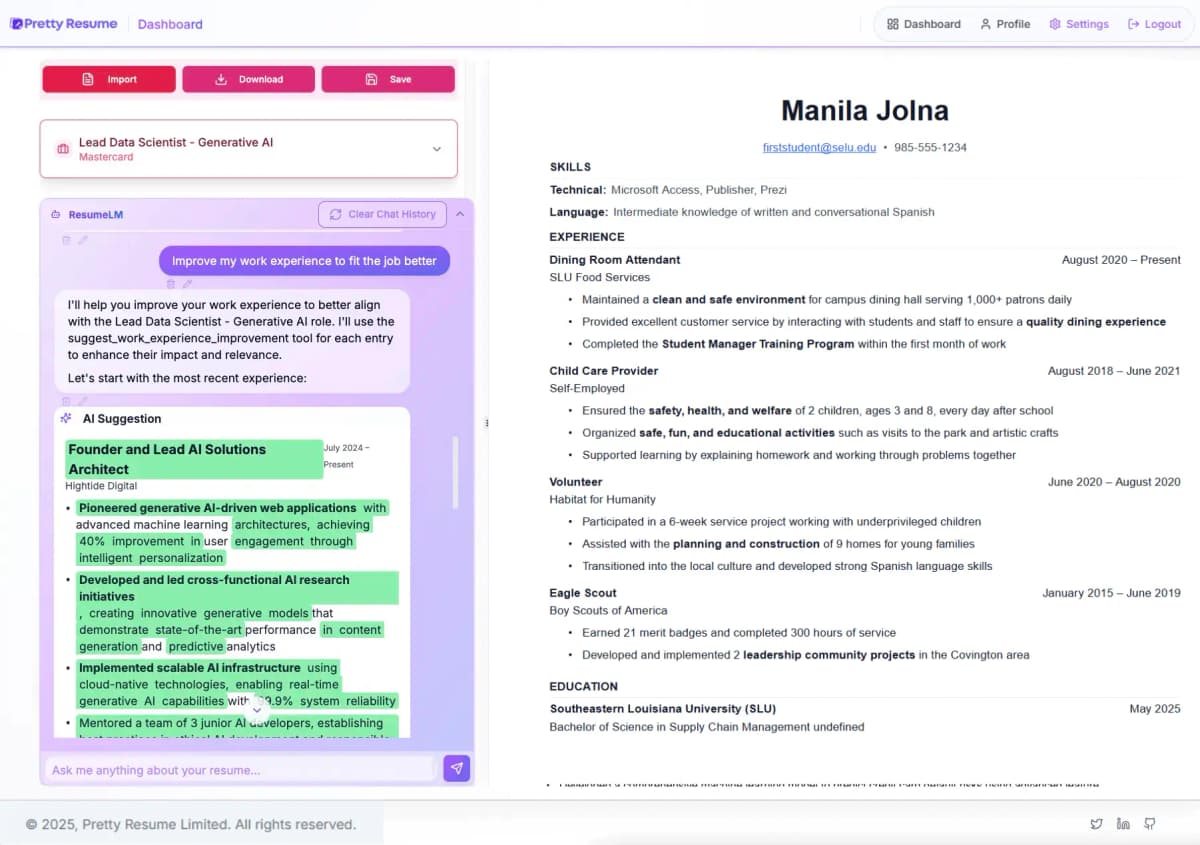 AI Resume Assistant